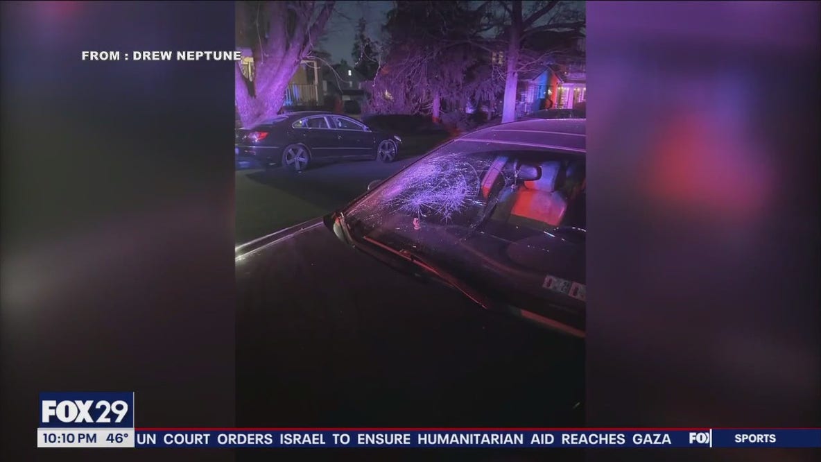 2 juveniles accused of smashing 9 car windows in Upper Darby